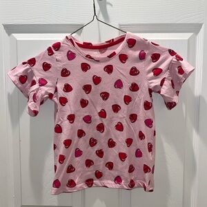 Girls Pink Valentines Day Tee